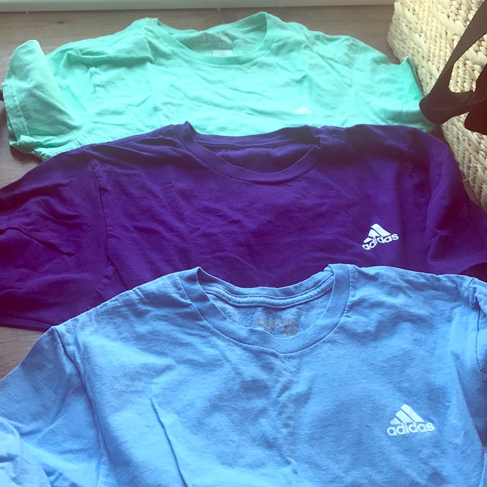 3 adidas shirts